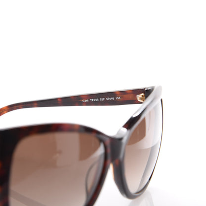 Tom Ford Carli Oversize Square Cateye Sunglasses TF295 Havana Brown 6 of 7