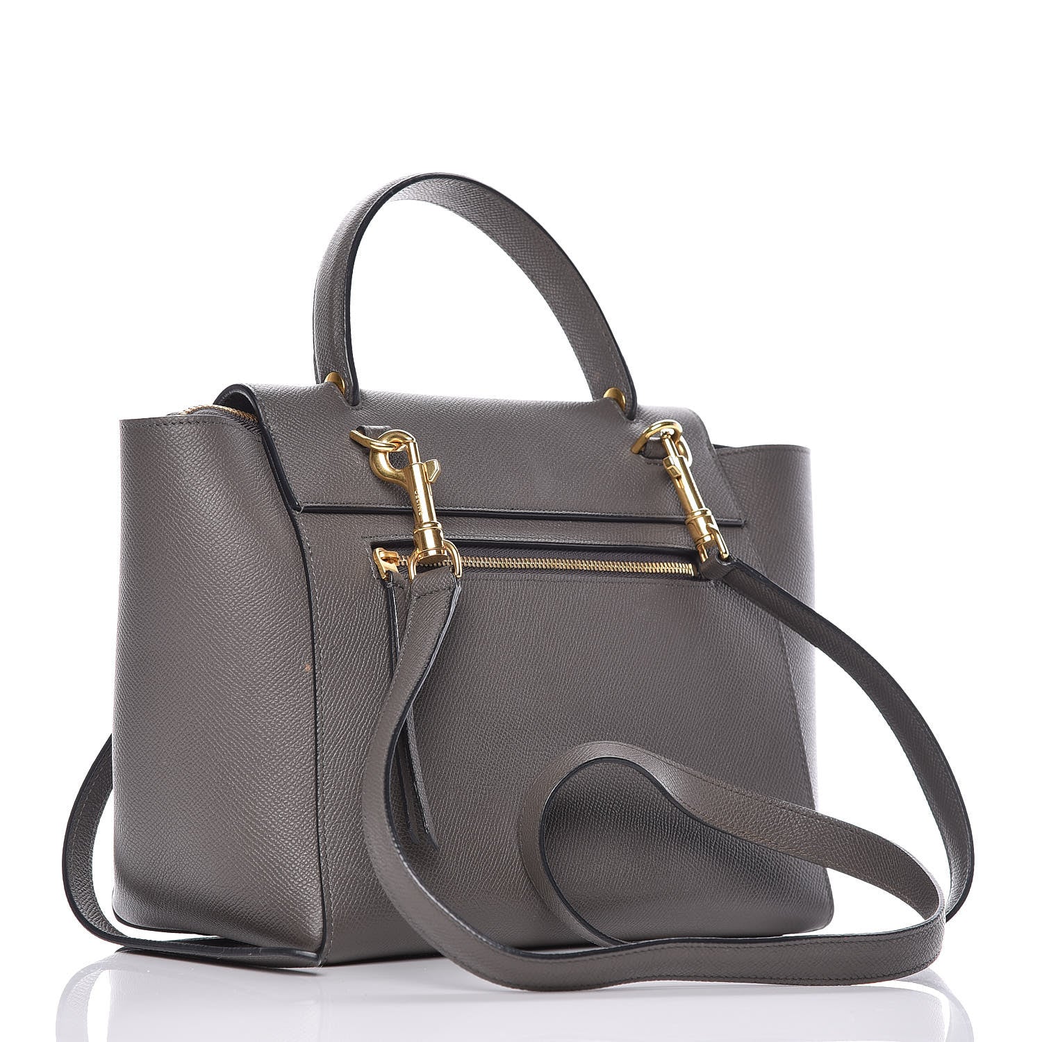 Celine Baby Grained Calfskin Micro Belt Bag Grey 3 of 13