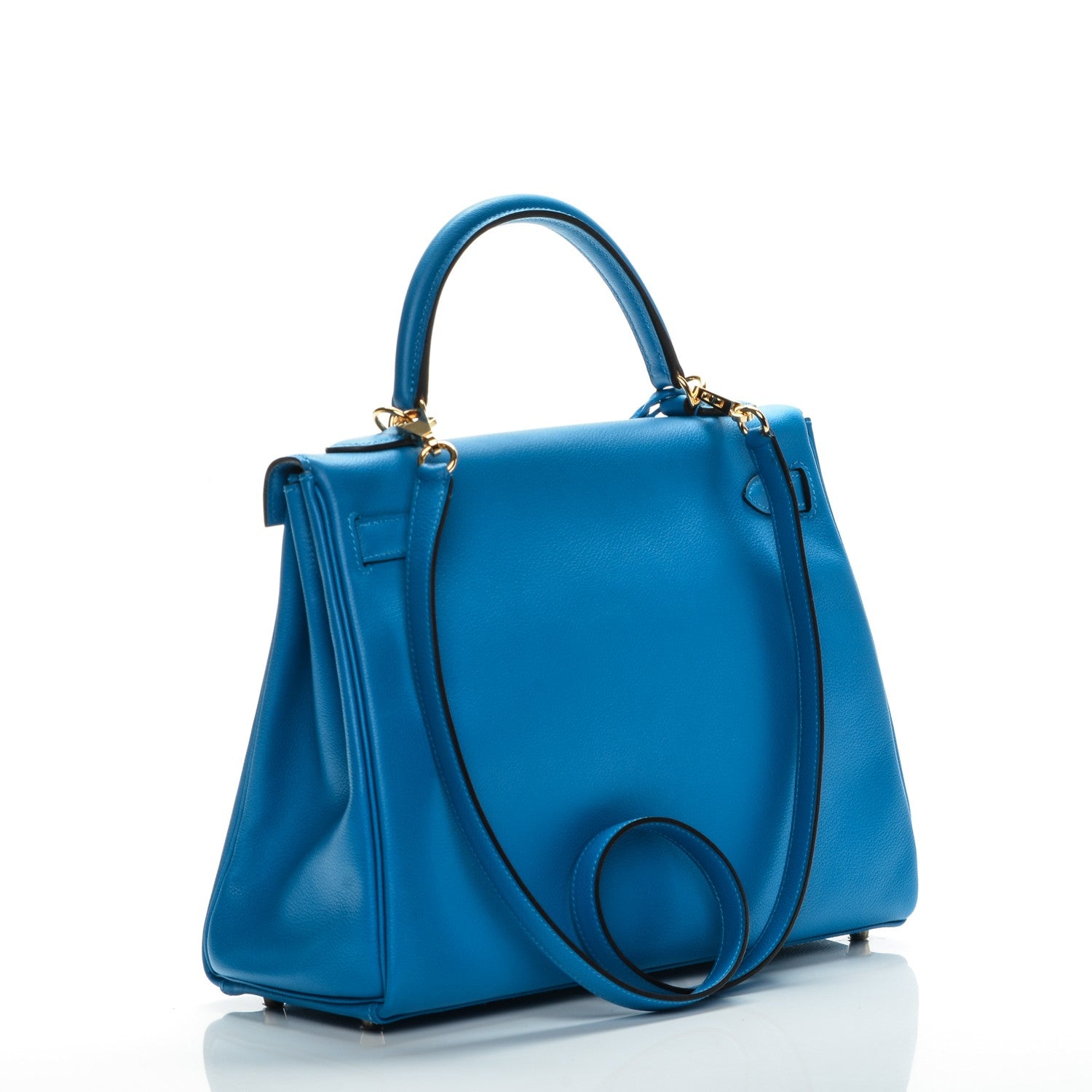 Hermes Evercolor Kelly Retourne 32 Bleu Hydra 3 of 26