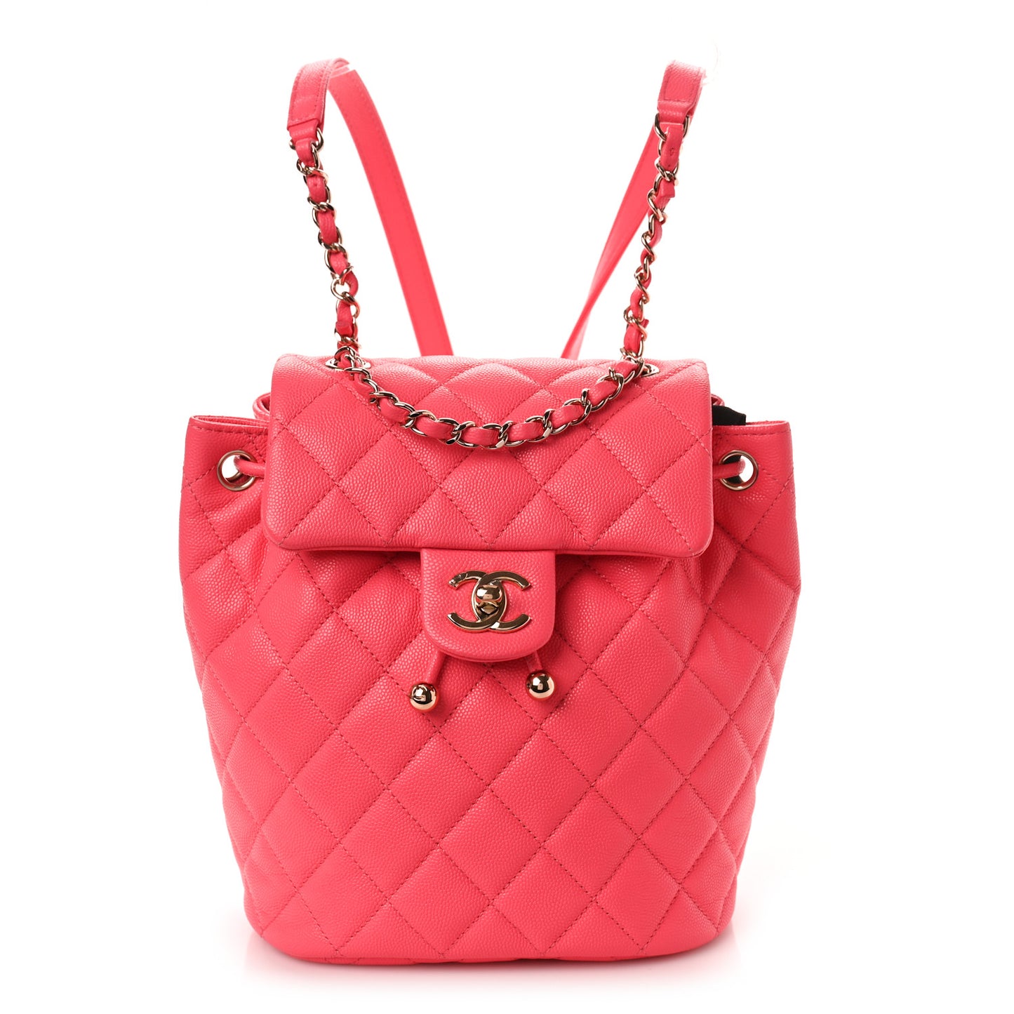Caviar Quilted Mini Urban Spirit Backpack Pink