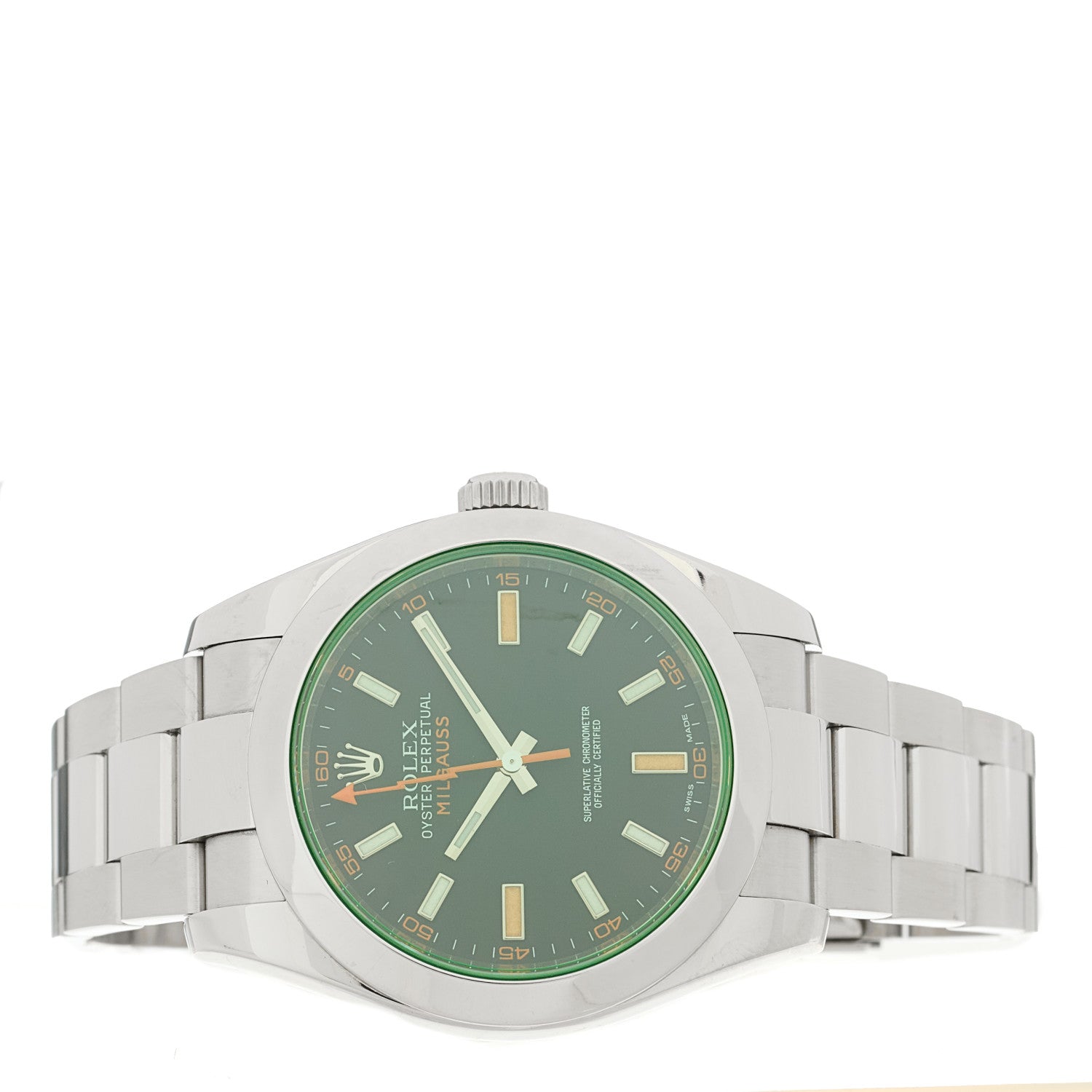 Rolex Stainless Steel 40mm Oyster Perpetual Milgauss Watch Black Dial 116400GV 2 of 4