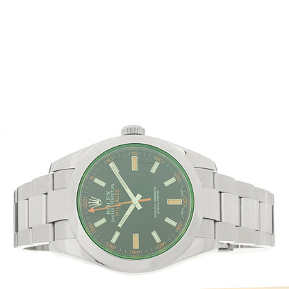 Rolex Stainless Steel 40mm Oyster Perpetual Milgauss Watch Black Dial 116400GV 2 of 4