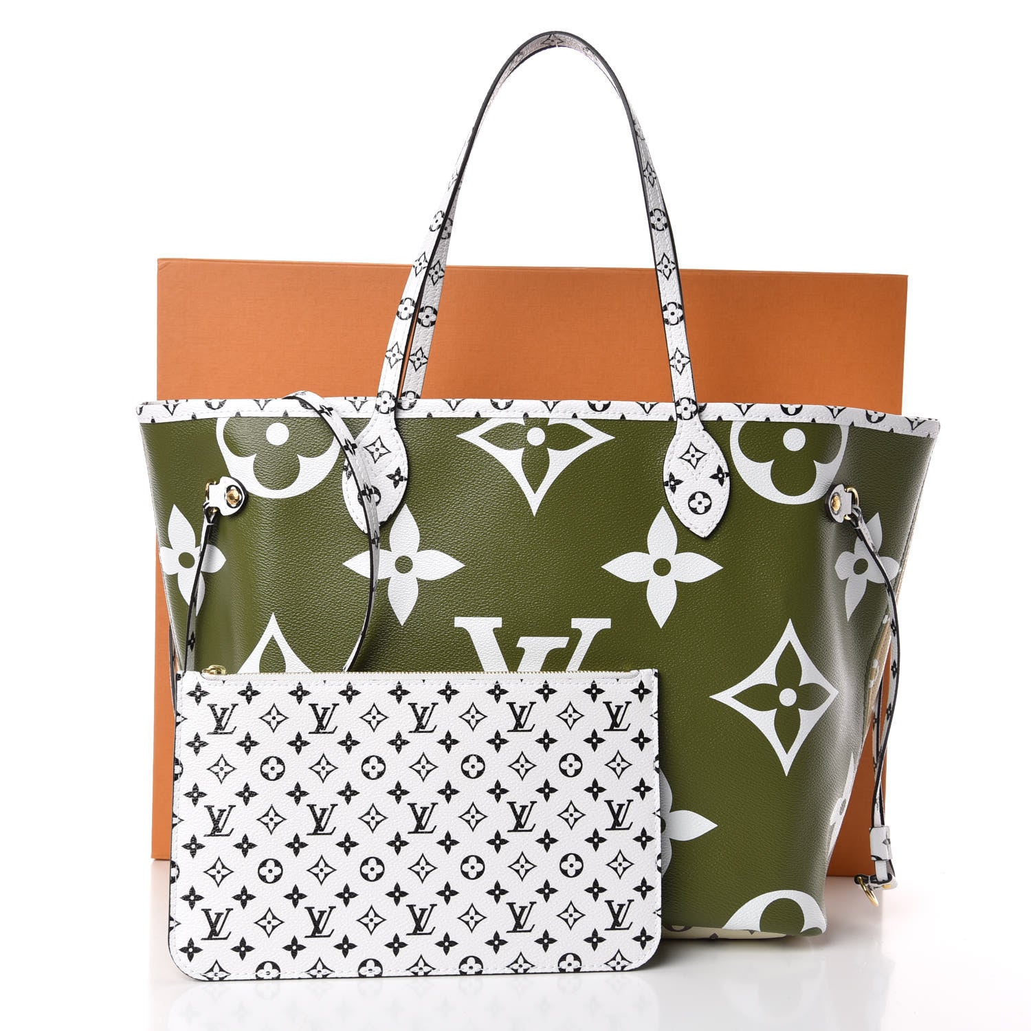 Louis Vuitton Monogram Giant Neverfull MM Kaki 11 of 11