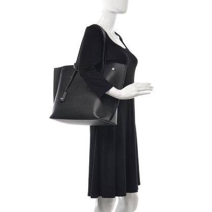 Louis Vuitton Calfskin Lockme Go Tote Black 2 of 15