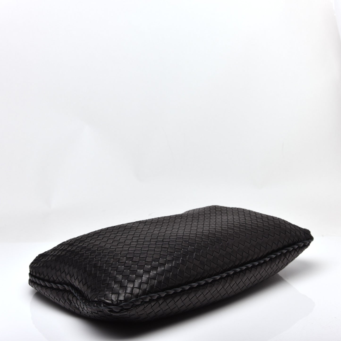 Nappa Intrecciato Large Veneta Hobo Black
