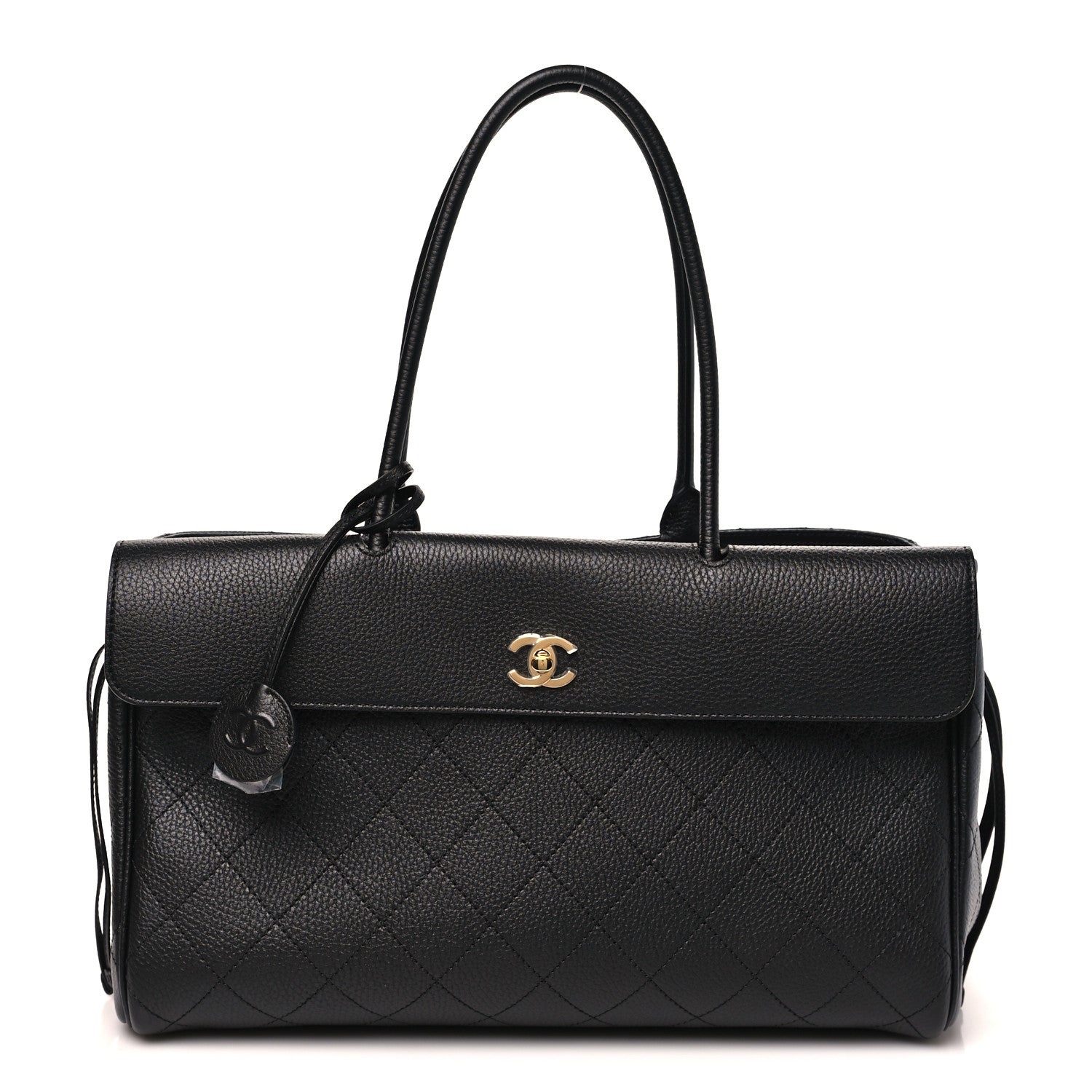 Chanel Grained Calfskin Stitched Urban Essentials Large Shopping Bag Black 1 of 11
