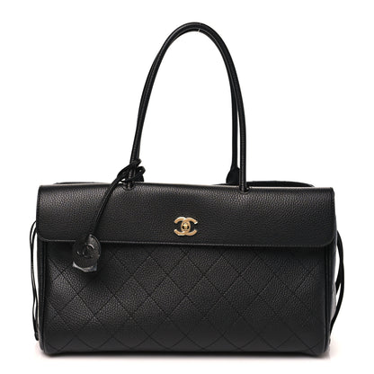 Chanel Grained Calfskin Stitched Urban Essentials Large Shopping Bag Black 1 of 11