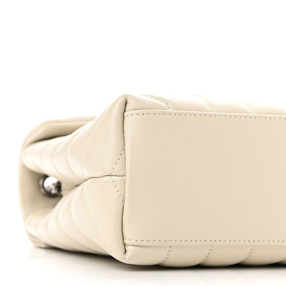 Saint Laurent Calfskin Y Quilted Monogram Small Loulou Chain Satchel Crema Soft 8 of 11