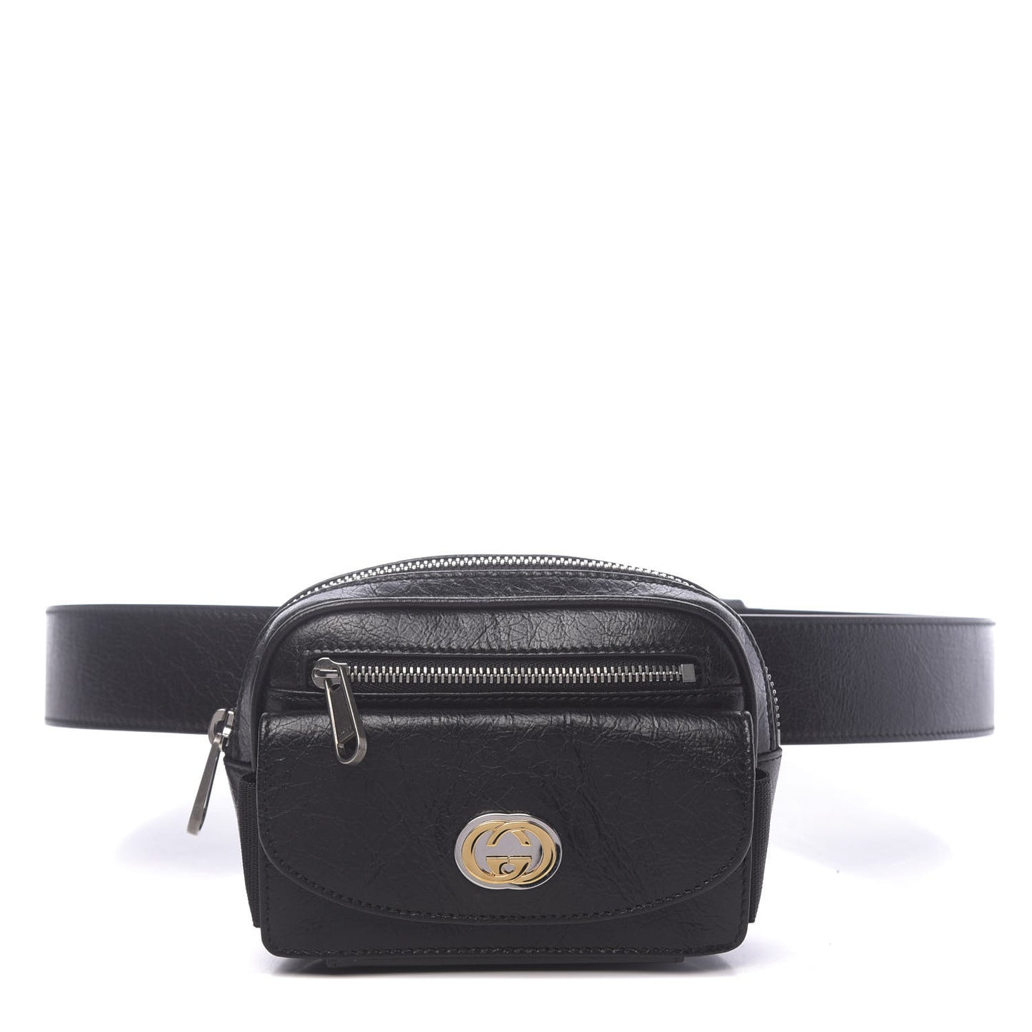 Fluffy Calfskin Mini Morpheus Belt Bag 90 36 Black