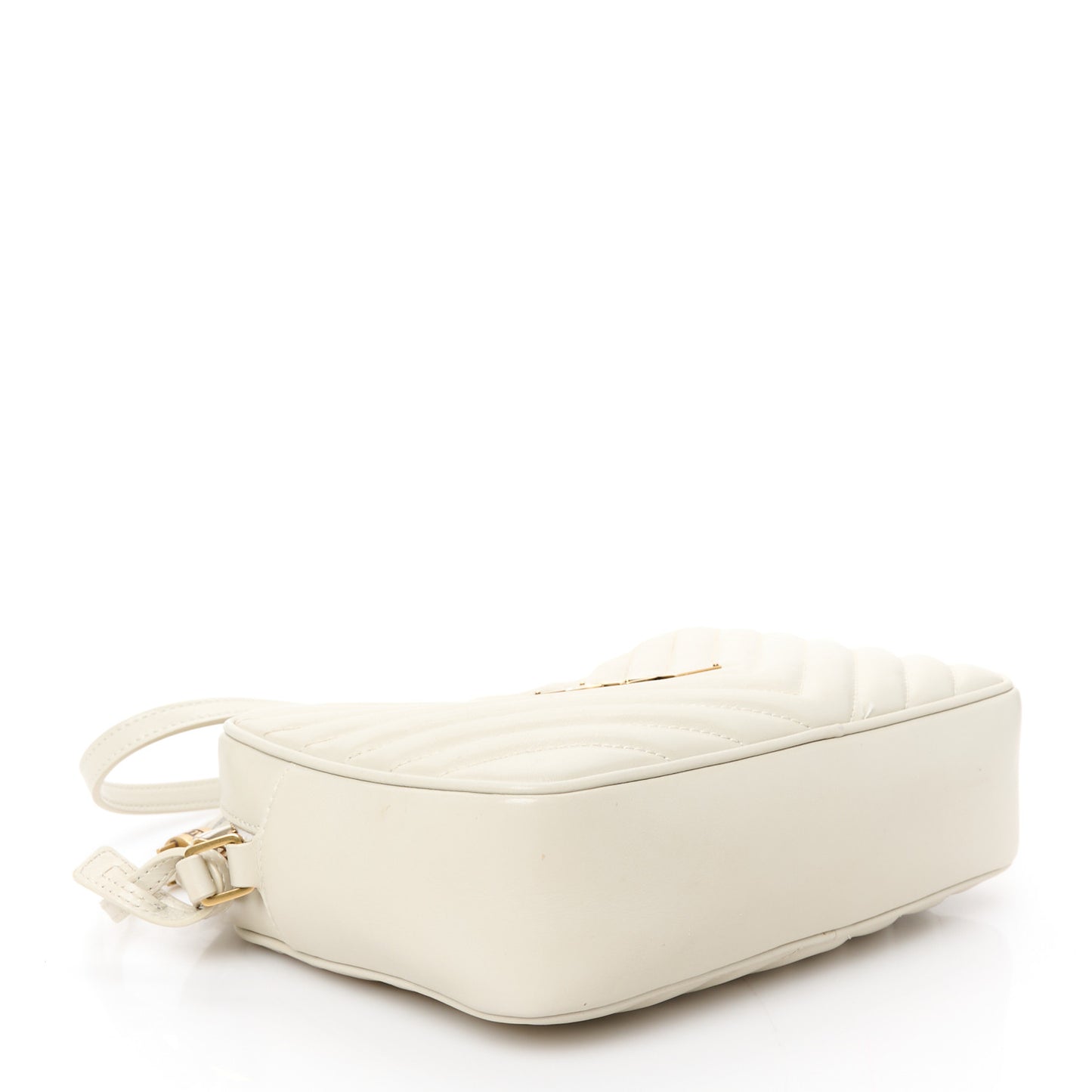Calfskin Matelasse Monogram Lou Camera Bag Blanc Vintage