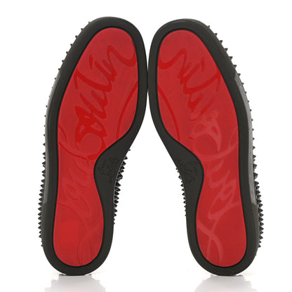 Christian Louboutin Veau Velours Spikes Mens Roller Boat Flat 40 Ombre 5 of 13