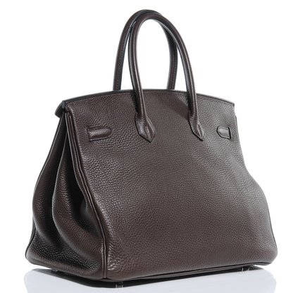 Hermes Togo Birkin 35 Chocolate 3 of 9