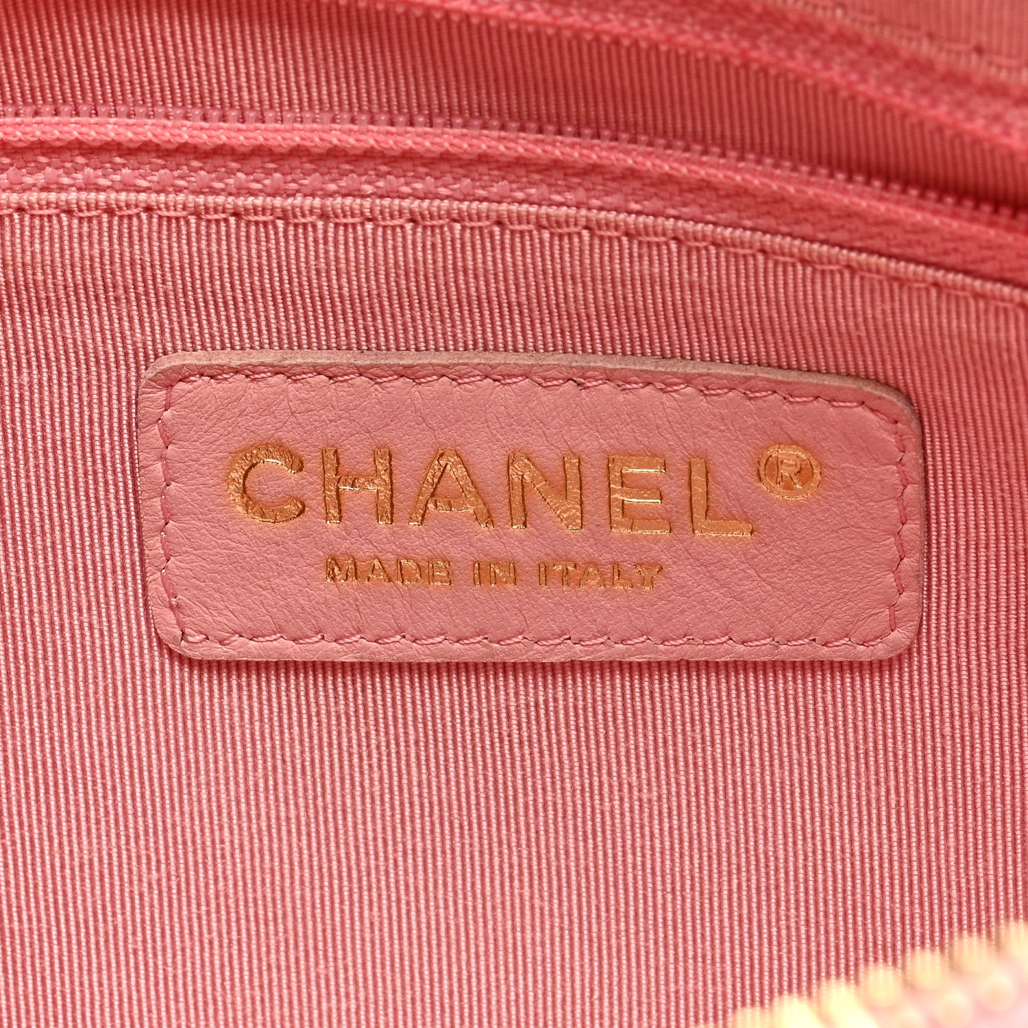 Chanel Caviar Quilted Pochette Pink 6 of 9