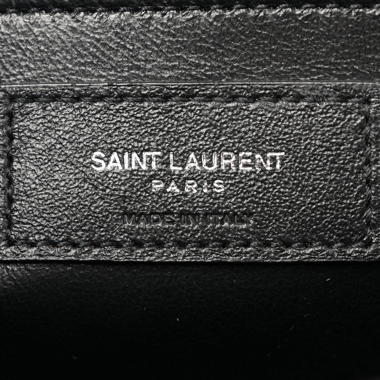 Grain De Poudre Textured Mixed Matelasse Triquilt Medium Monogram Satchel Black