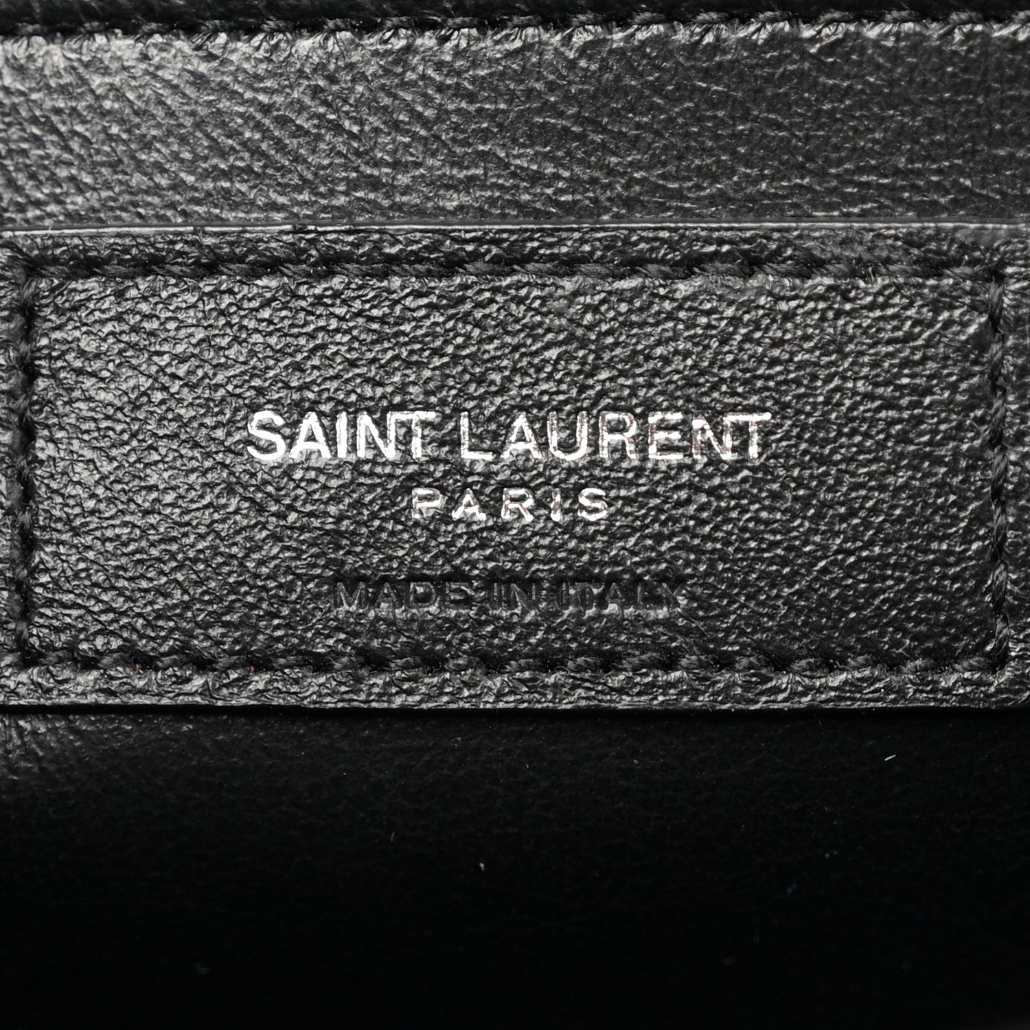 Saint Laurent Grain De Poudre Textured Mixed Matelasse Triquilt Medium Monogram Satchel Black 6 of 11