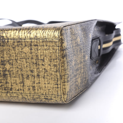 MCM Gradation Visetos Medium Tote Black Gold 10 of 10
