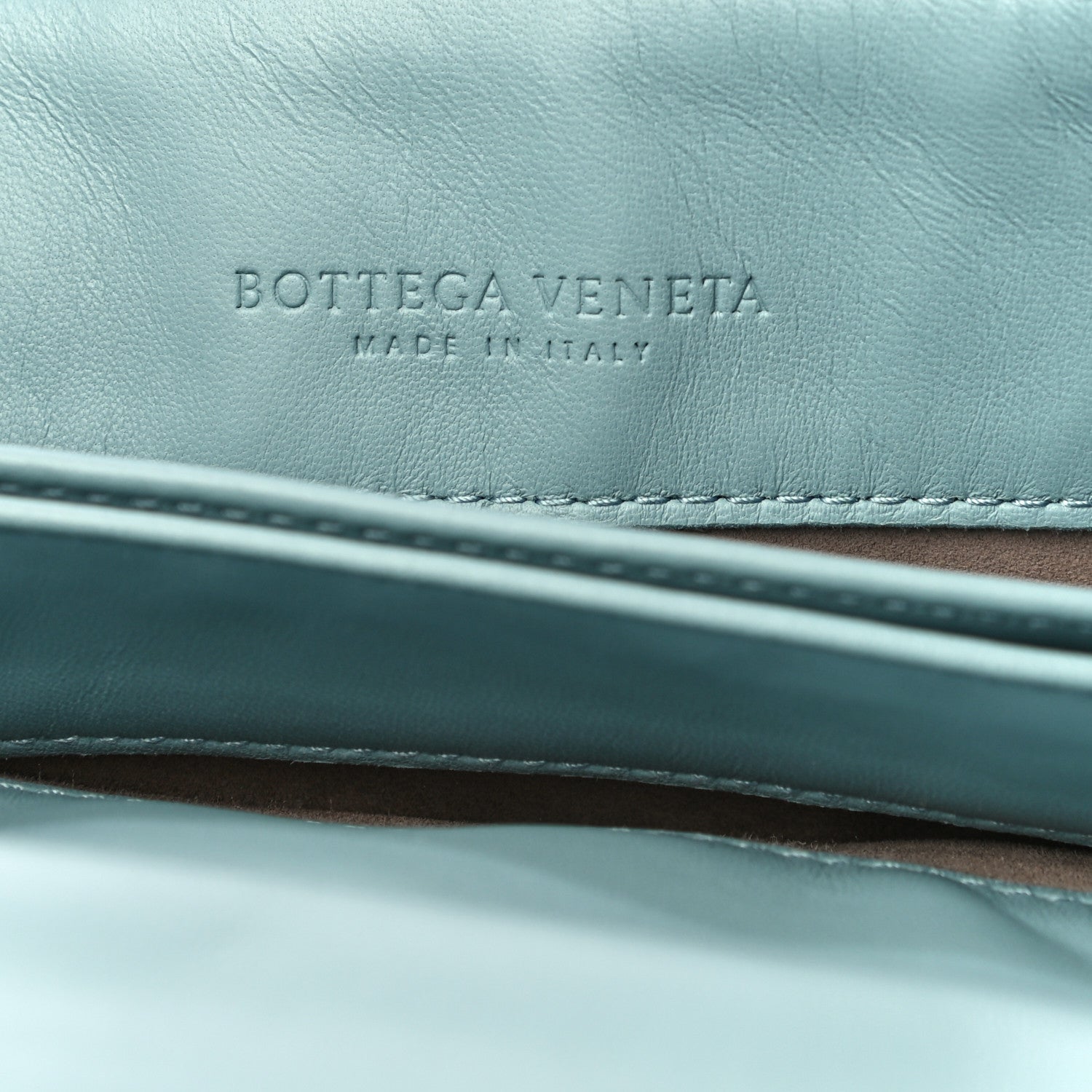 Bottega Veneta Nappa Ayers Embroidered Intrecciato Baby Olimpia Shoulder Bag Blue 6 of 13