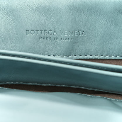 Bottega Veneta Nappa Ayers Embroidered Intrecciato Baby Olimpia Shoulder Bag Blue 6 of 13