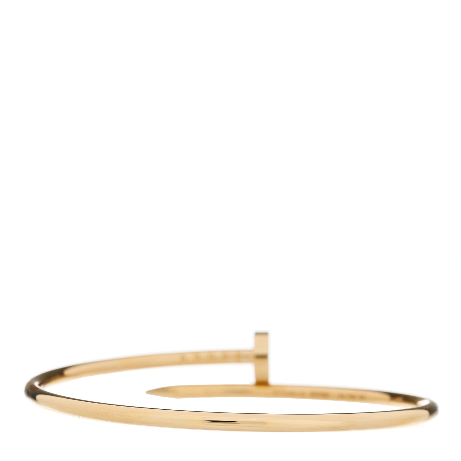 Cartier 18K Yellow Gold Small Juste Un Clou Bracelet 15 2 of 4