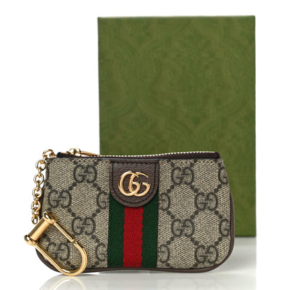 Gucci GG Supreme Monogram Web Ophidia Key Case Beige New Acero 11 of 11
