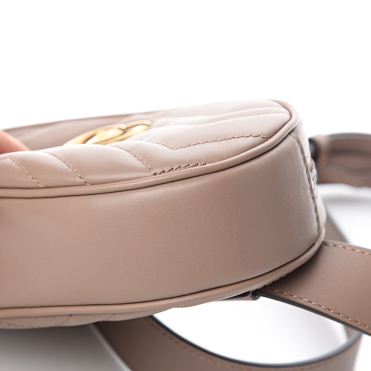 Calfskin Matelasse GG Marmont Belt Bag 105 42 Porcelain Rose
