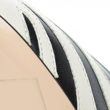 Gucci Malaga Kid Zebra Inlay Lesley Mary Jane Pumps 39 Mystic White Black 11 of 12