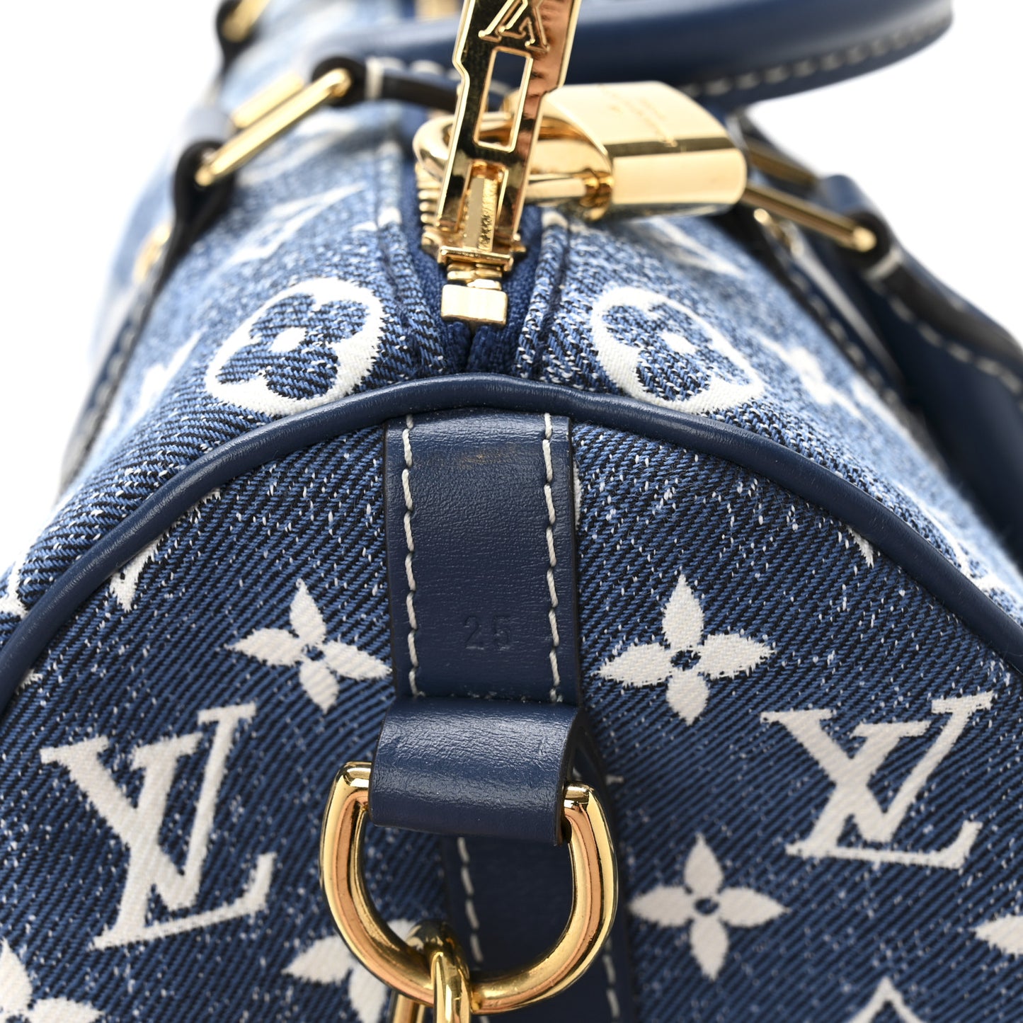Monogram Jacquard Denim Speedy Bandouliere 25 Bleu