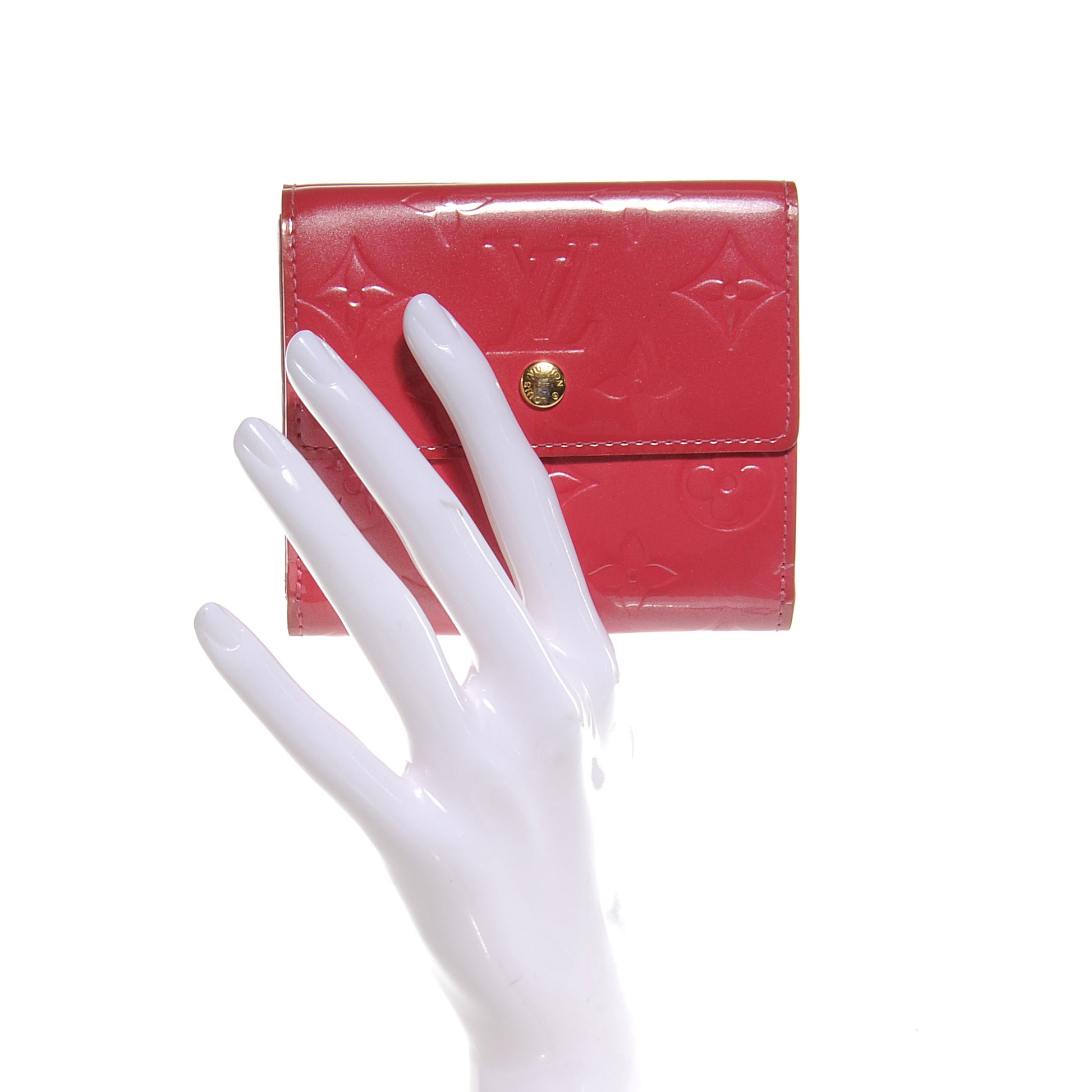 Louis Vuitton Vernis Elise Wallet Framboise 2 of 7