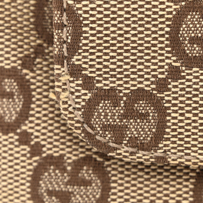 Gucci Monogram Jackie O Flap Bag Brown 12 of 13