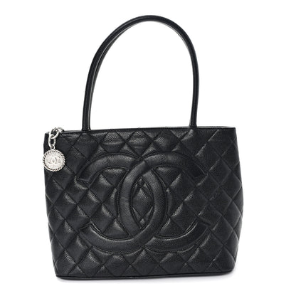Chanel Caviar Quilted Medallion Tote Black 1 of 10