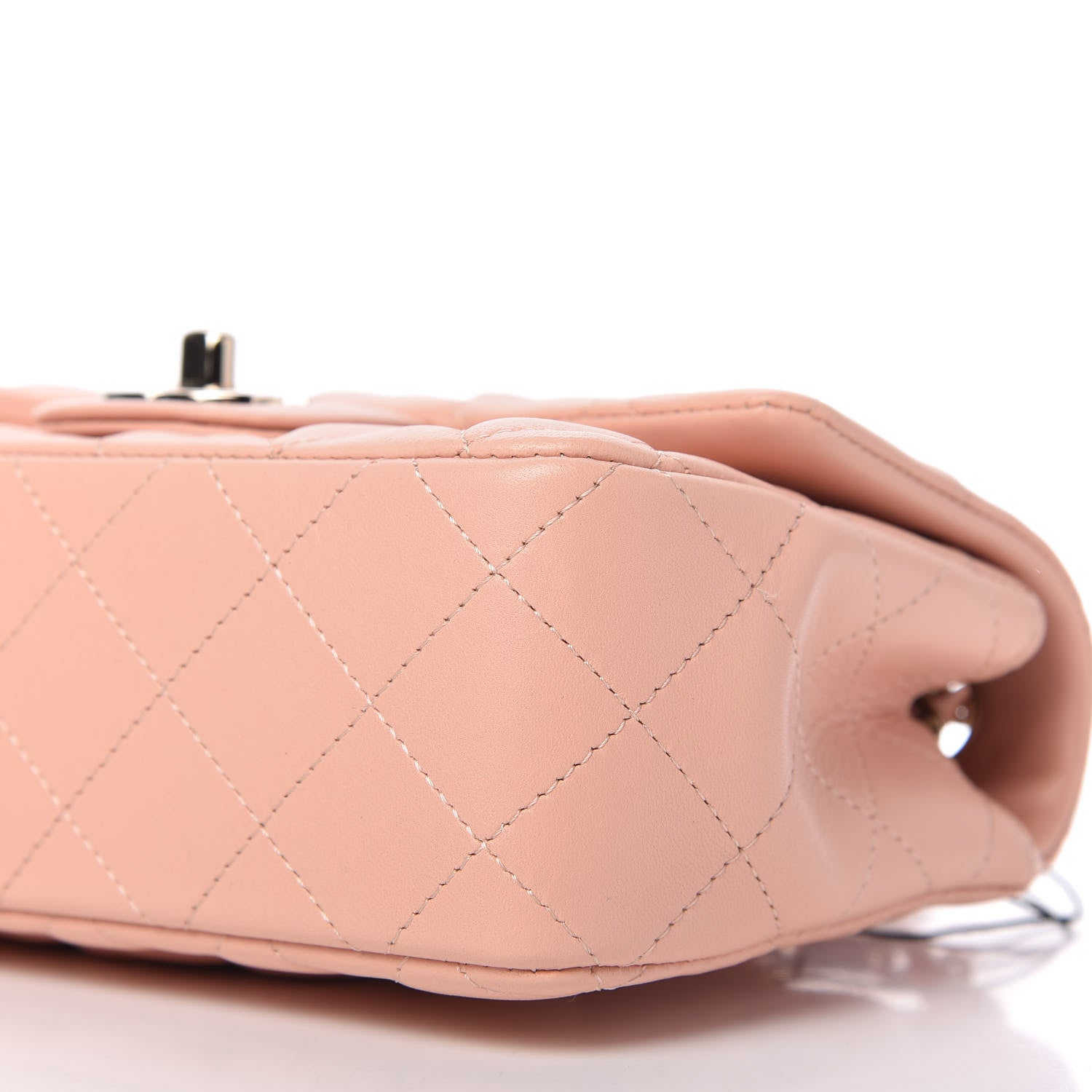 Chanel Lambskin Quilted Mini Rectangular Flap Light Pink 7 of 11