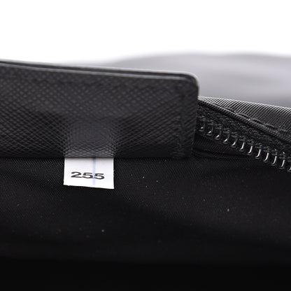 Prada Nylon Flat Messenger Bag Black 6 of 7
