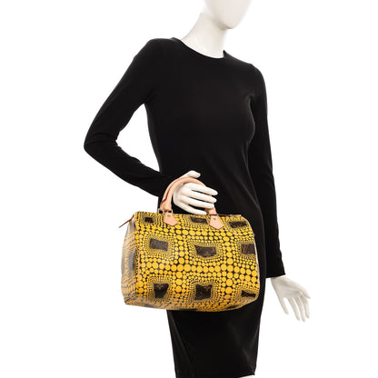 Louis Vuitton Monogram Kusama Town Speedy 30 Yellow 2 of 6