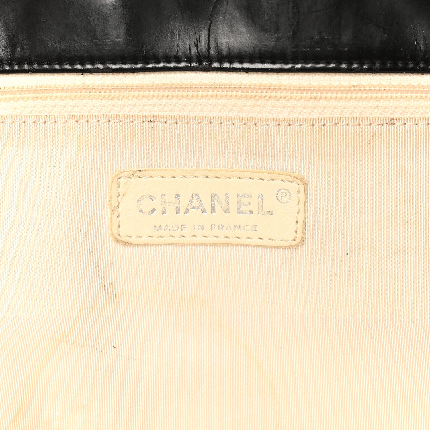 Chanel Patent Terry Cloth CC Heart Shoulder Bag Black 6 of 14
