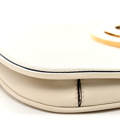 Gucci Roxy Calfskin Blondie Chain Shoulder Flap Bag Mystic White 9 of 10