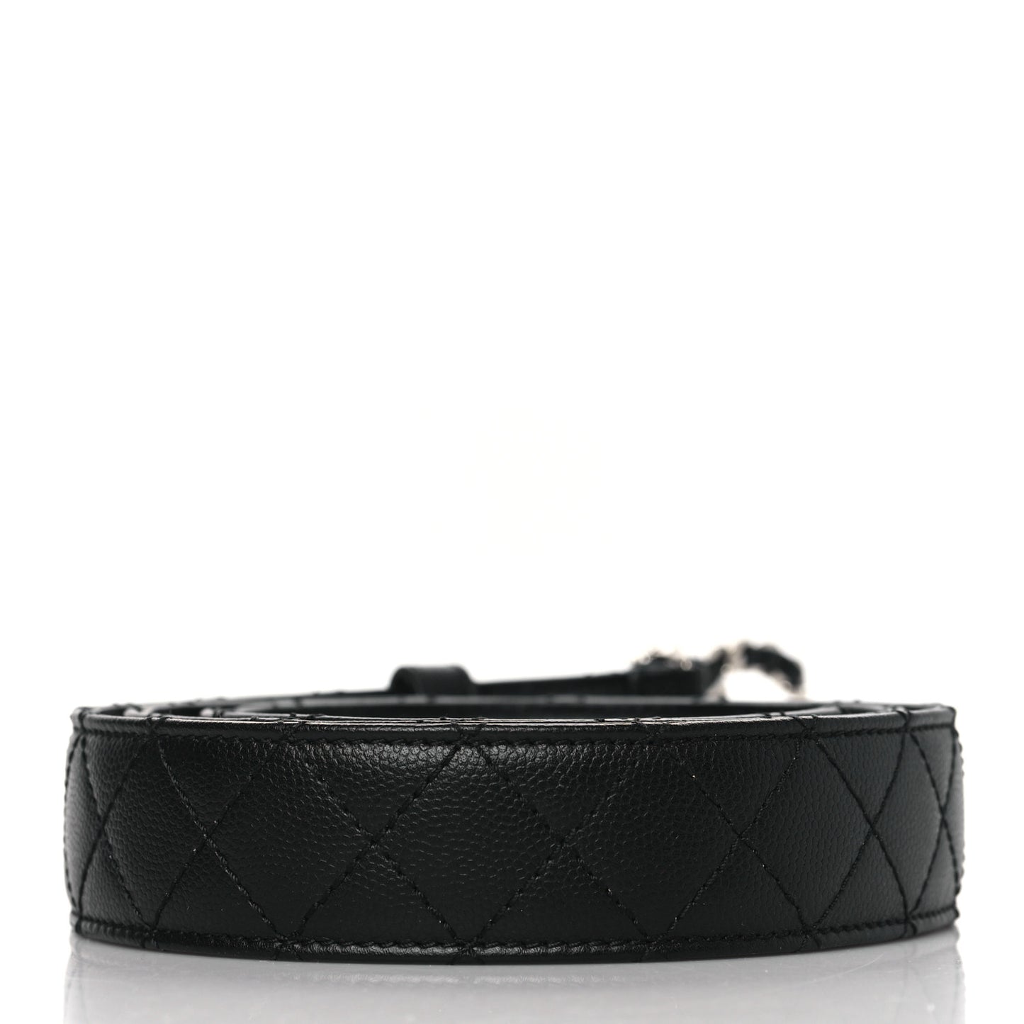 Caviar Quilted CC Chain Belt 95 38 Black