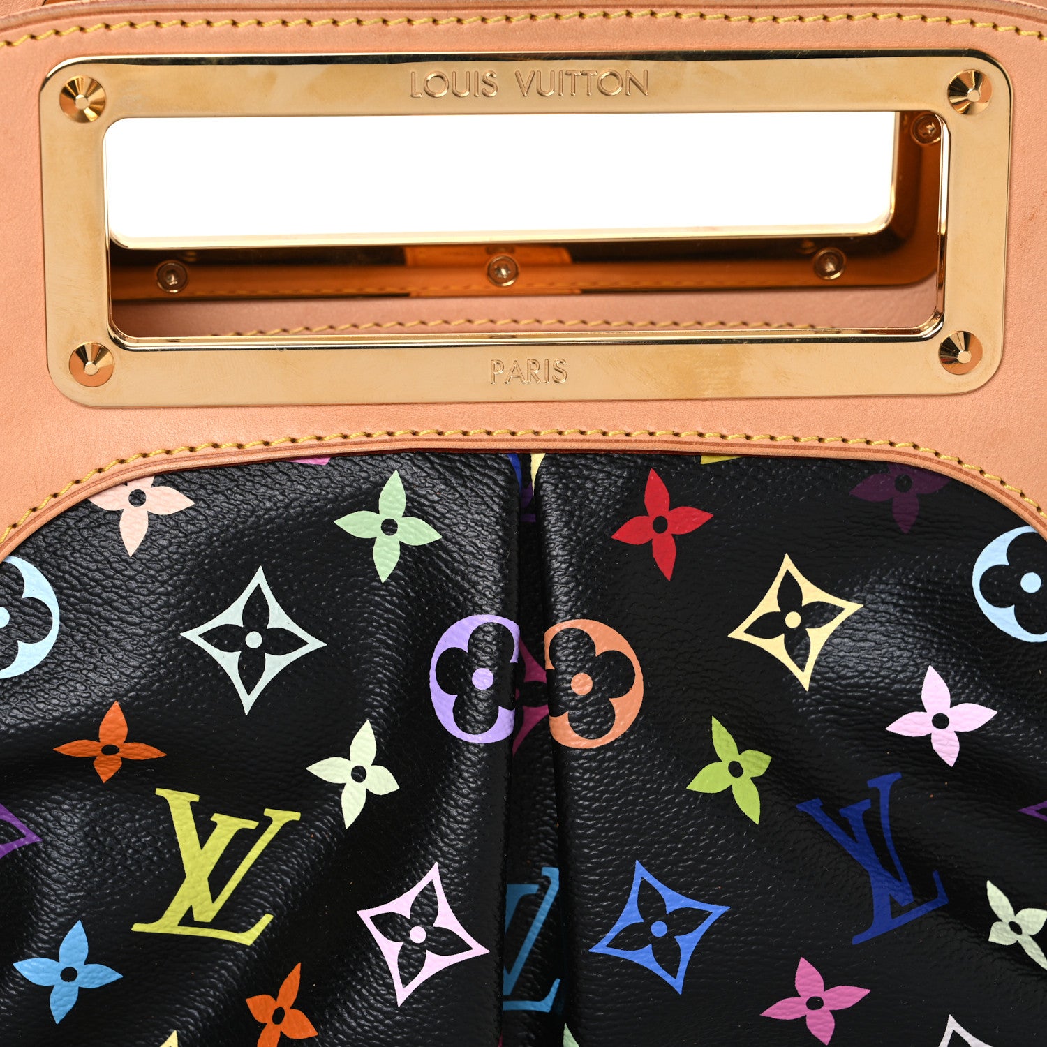 Louis Vuitton Monogram Multicolor Judy MM Black 7 of 12