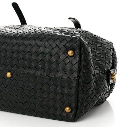 Bottega Veneta Nappa Intrecciato Boston Black 11 of 12