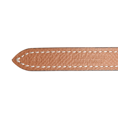Hermes Epsom Swift 13mm Athena Belt 80 Gold Black 6 of 7