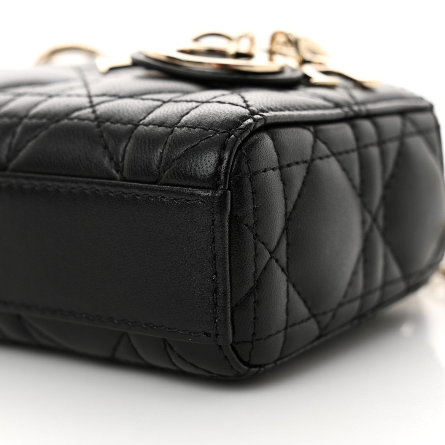 Christian Dior Lambskin Cannage Micro Lady D-Joy Black 10 of 13