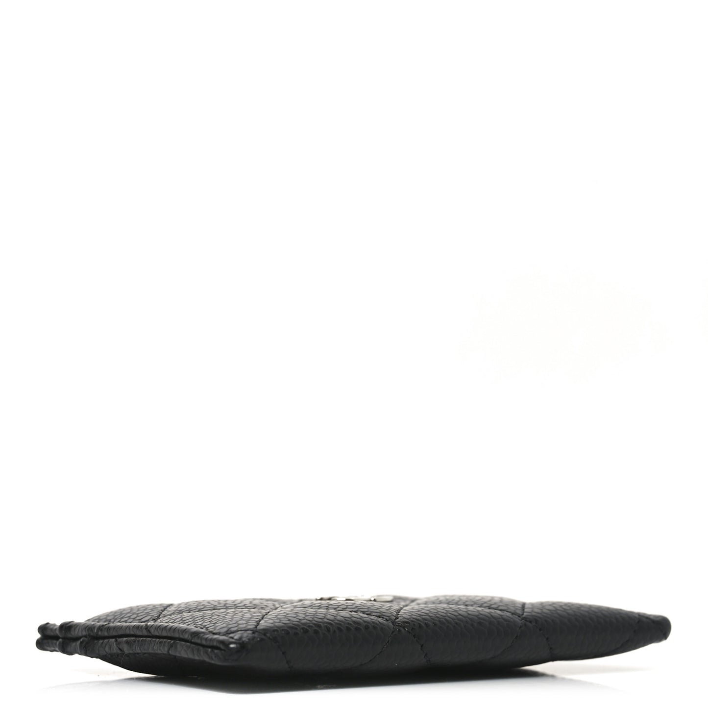 Caviar Quilted Card Holder Black