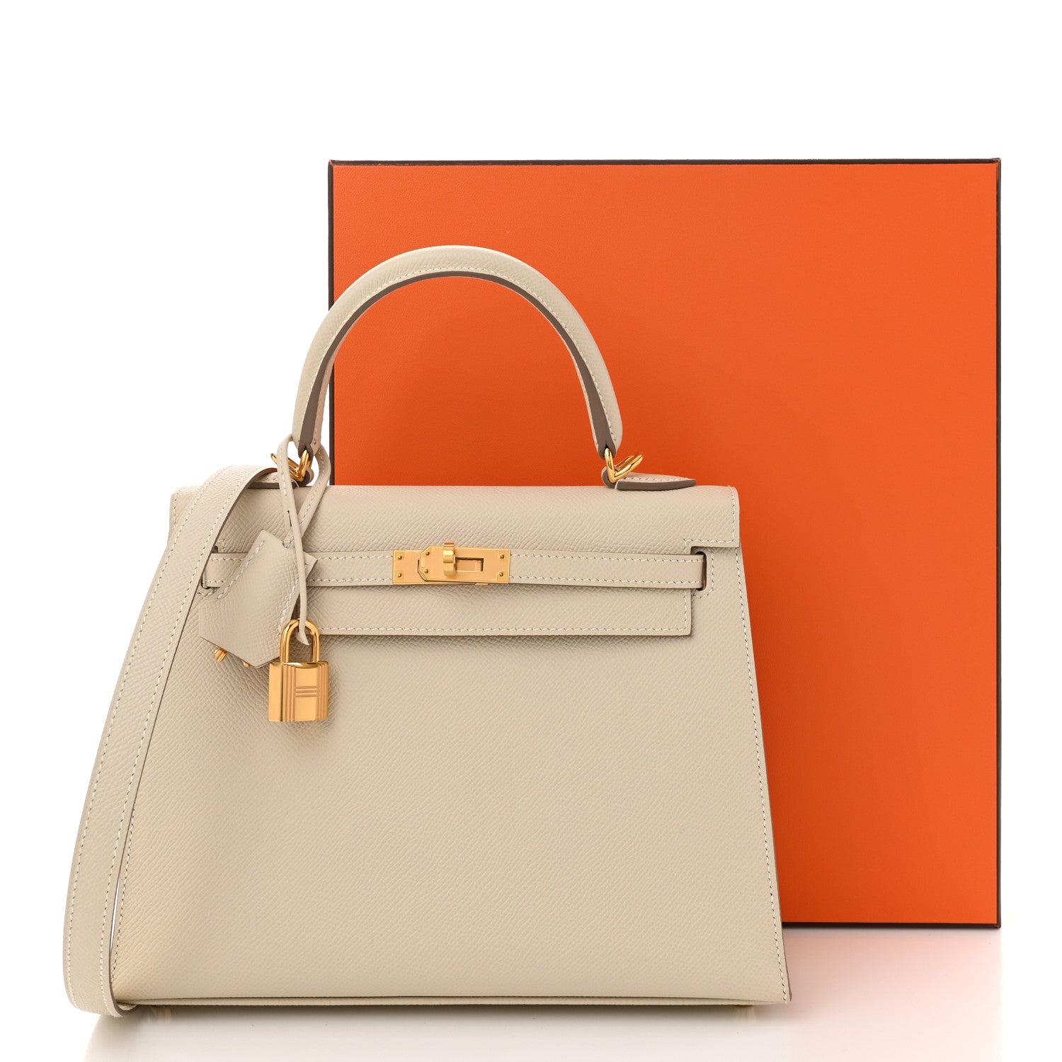 Hermes Epsom Kelly Sellier 25 Craie 12 of 12