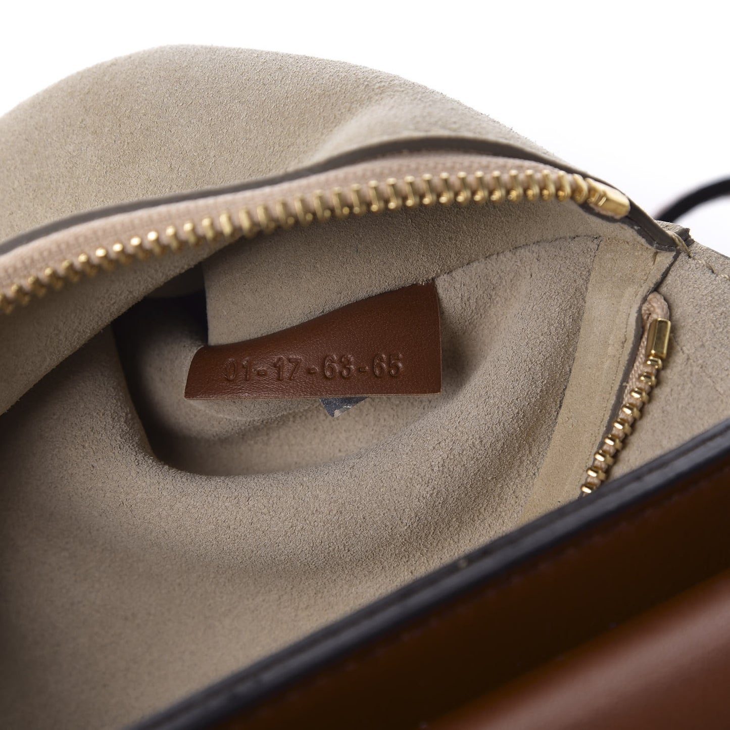 Suede Calfskin Medium Faye Shoulder Bag Tobacco