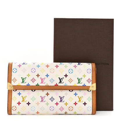 Louis Vuitton Monogram Multicolor Porte Tresor International Wallet White 10 of 10