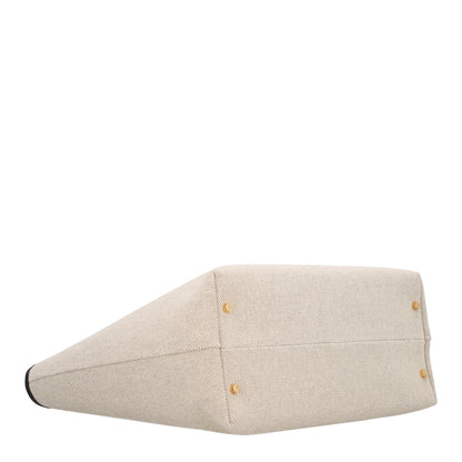 Versace Canvas Calfskin La Medusa Tote Bag Beige 3 of 9
