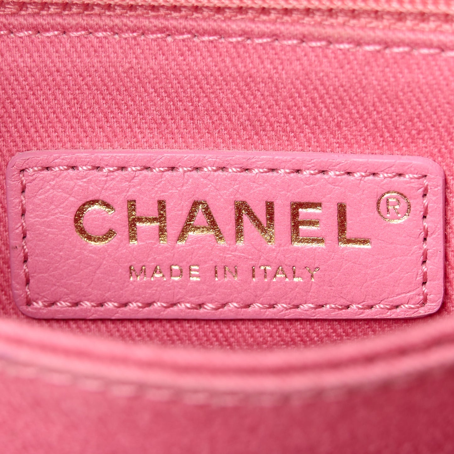 Caviar Lizard Embossed Quilted Mini Coco Handle Flap Pink