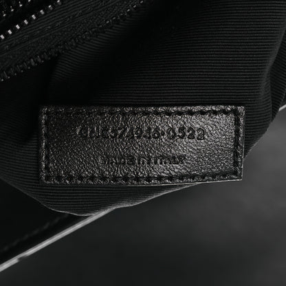 Saint Laurent Calfskin Y Quilted Monogram Monochrome Medium Loulou Chain Satchel Black 7 of 12
