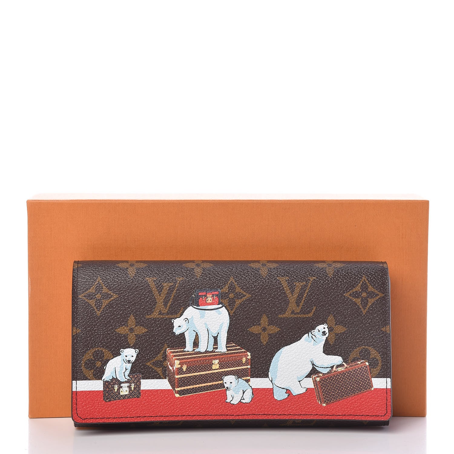 Louis Vuitton Monogram 2017 Christmas Animation Sarah Wallet 7 of 7