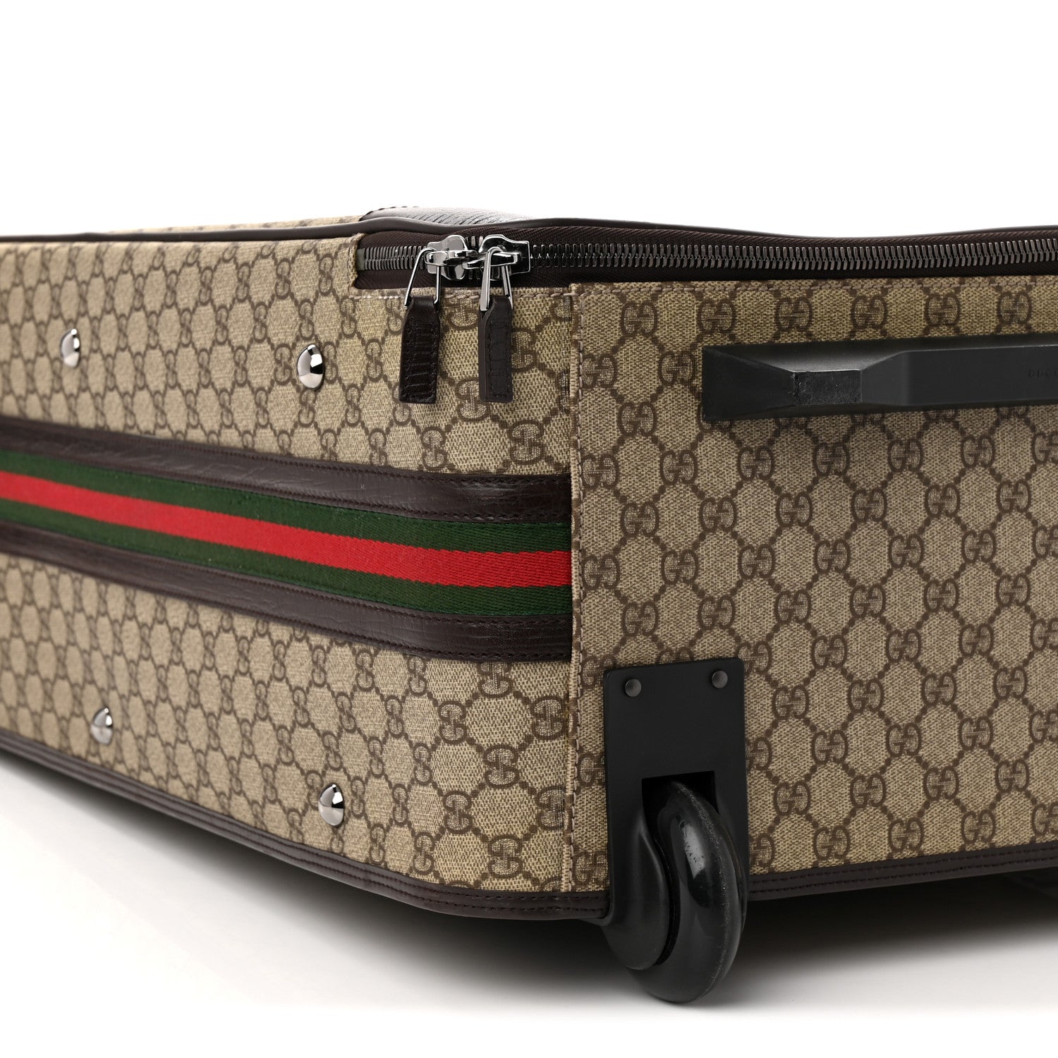 Gucci GG Plus Monogram Large Web Trolley Brown 8 of 9