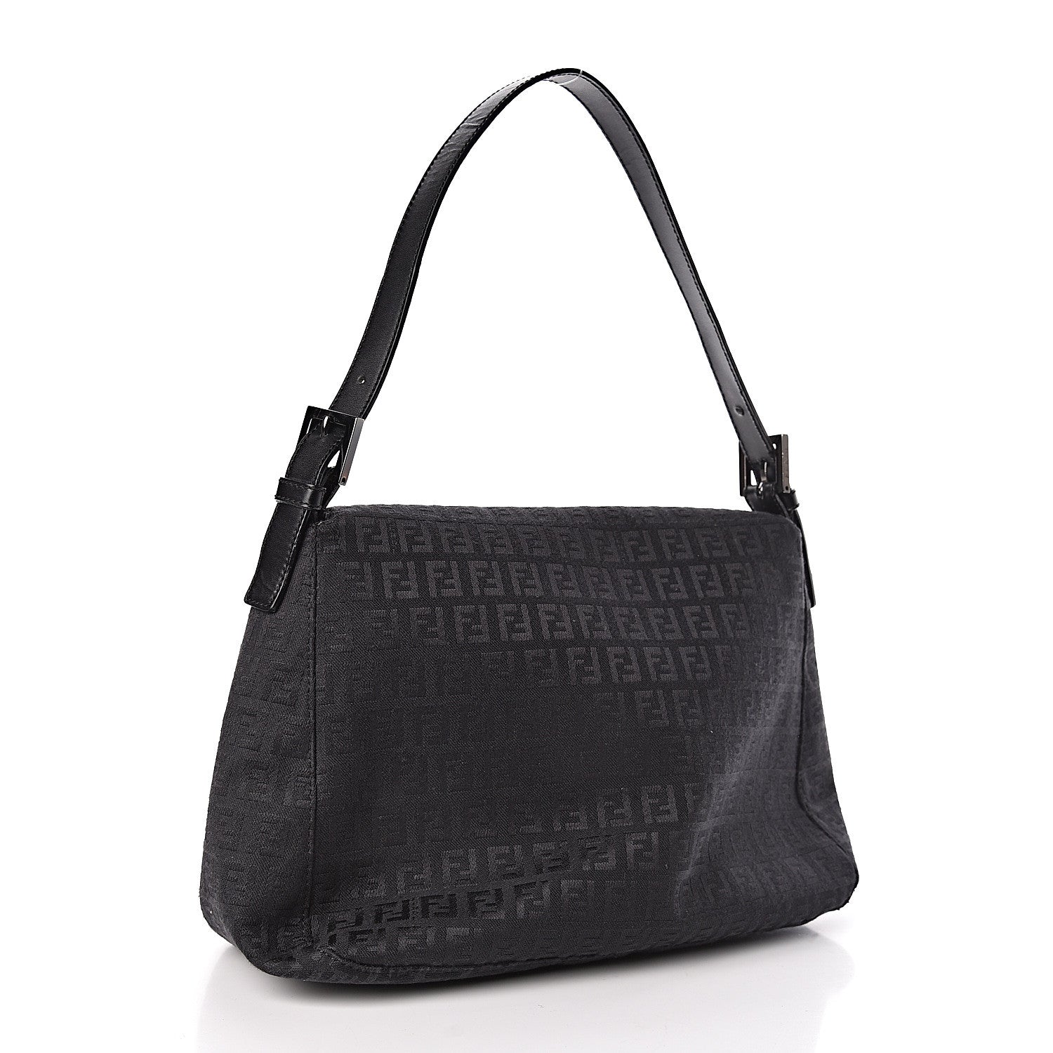 Fendi Zucchino Mama Baguette Black 3 of 9